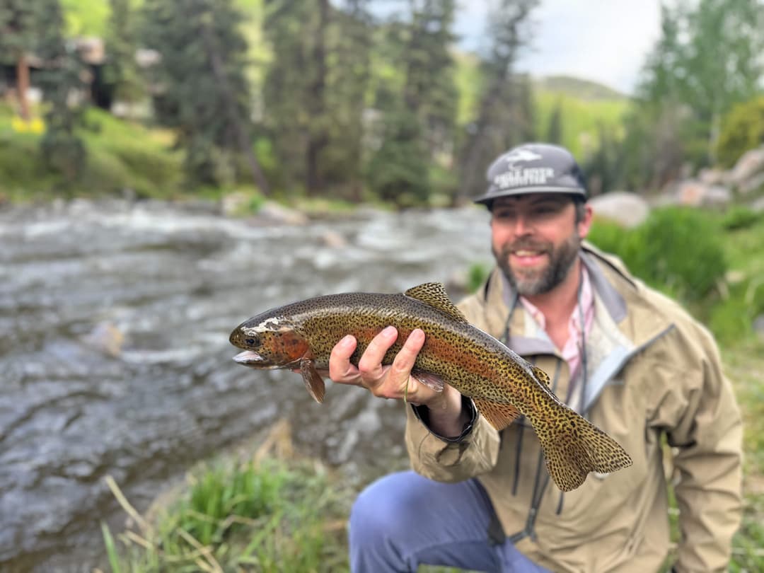 Hand-tied wholesale fly fishing flies on the Eagle River, Colorado